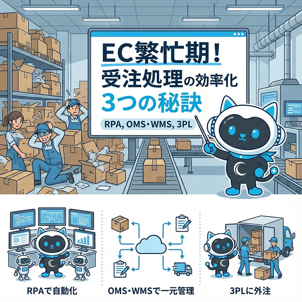 EC繁忙期の受注処理効率化