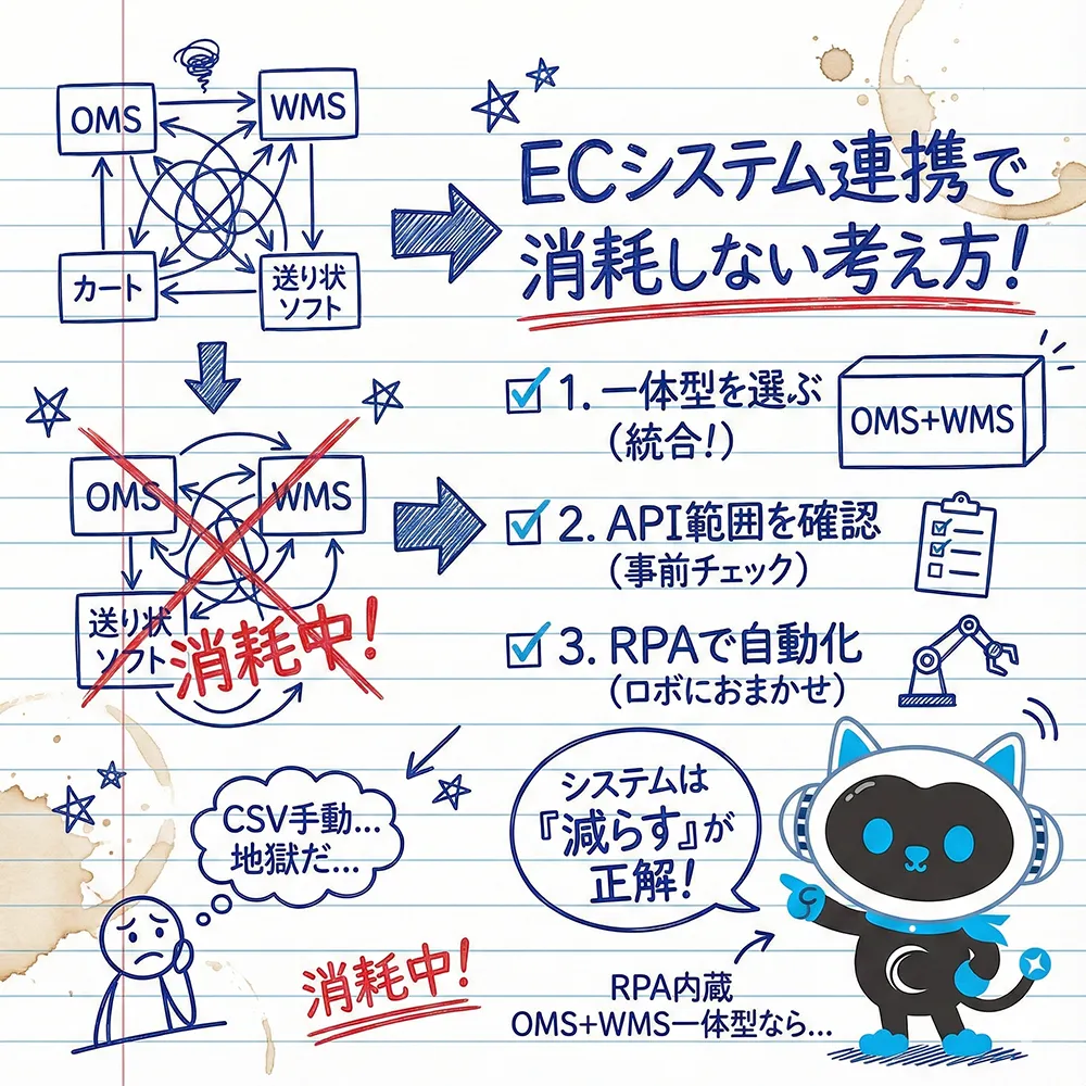 ECシステム連携のイメージ